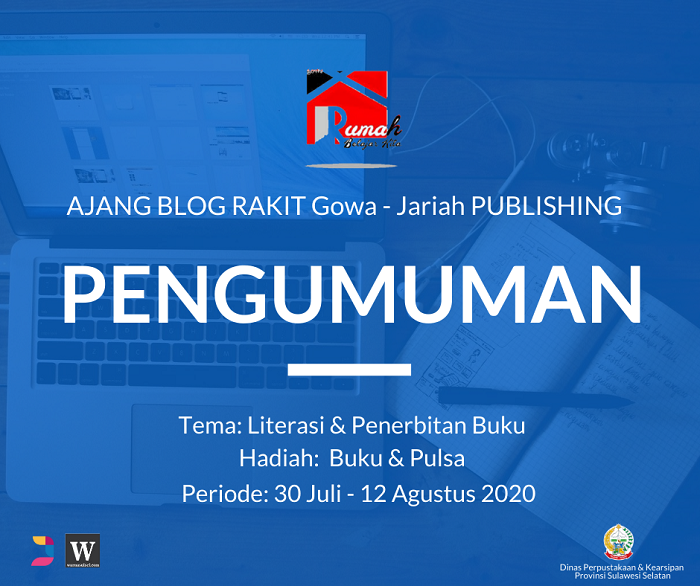 Pengumunan Ajang Blog Rakit Gowa – Jariah Publishing