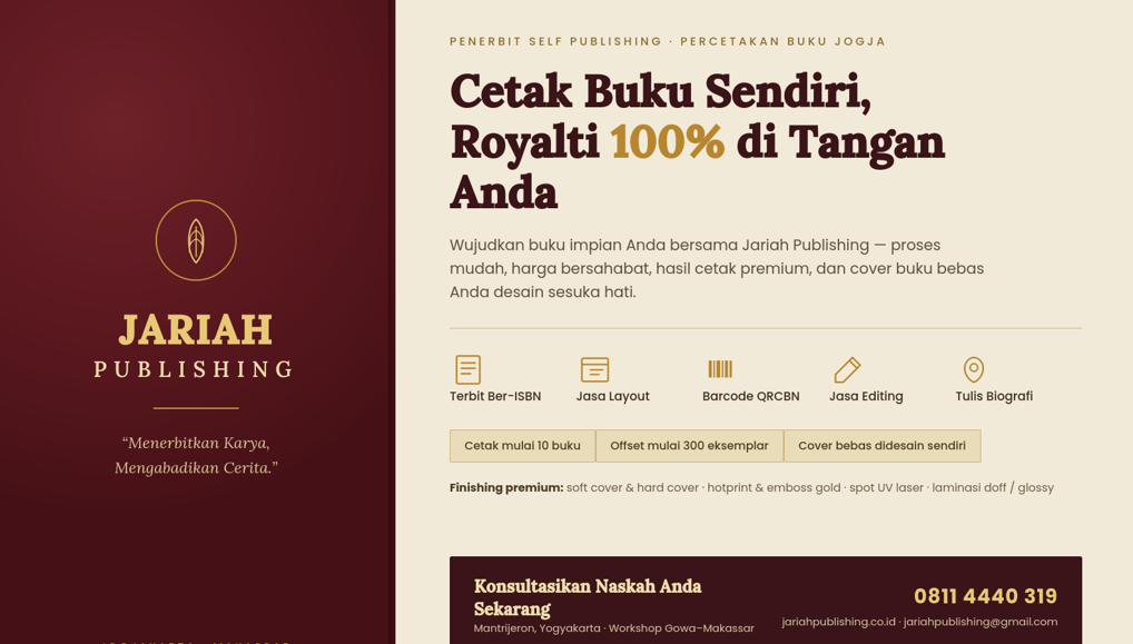 Percetakan buku jogja